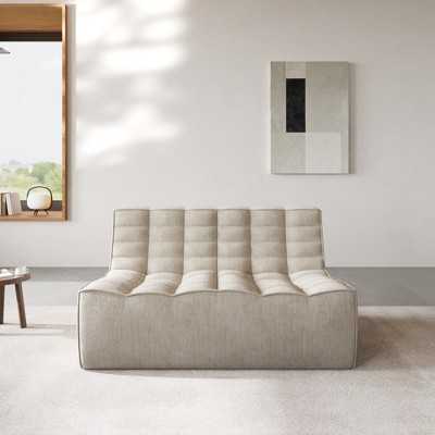 Lazy Floor Sofa Couch,55.12" Bean Bag Chair,Fireside Chair, Corner Relax Sofa Couch Modular Sofa for Apartment,No Assembly Needed