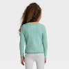 Toddler Girls' Long Sleeve Pointelle T-Shirt - Cat & Jack™ - 2 of 3