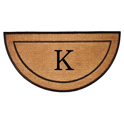 Calloway Mills 106573672K The General Monogram Doormat, 24" x 36", Letter K
