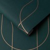 Palais Green and Copper Geometric Paste the Wall Wallpaper - 3 of 4