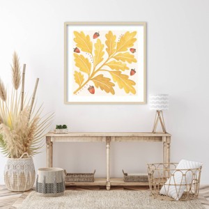 Amanti Art 33"x33" Mod Harvest VII by Veronique Charron Wood Framed Wall Art Print - 1 of 4