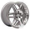 OE Wheels MB09 18 Inch Rim Fits Brabus Style 5x112 18x8.5 Gloss Silver Machined (1) - 3 of 4