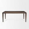 HomeRoots 72" Dark Brown Wood Dining Table - 4 of 4