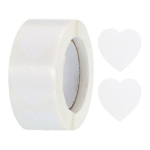 Unique Bargains Self-Adhesive Heart Decoration Sticker for Envelope Wedding 500 Pcs - 1 of 4
