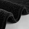 MAYEERTY Black Cotton Brown Bath Rug for Bathroom - 4 of 4