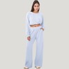 Anna-Kaci Active Women's High Waist Wide Leg Athletic Pants with Side Pockets and Elastic Waistband Design - 2 of 4