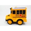 School Bus RC Toy Car For Kids With Steering Wheel Remote, Lights and Sounds - 3 of 4