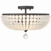 Crystorama Lighting Bella 3 - Light Flush Mount in  Matte Black - 2 of 4