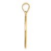 Black Bow Jewelry 18k Yellow Gold Round St Christopher Medal Pendant, 21mm (13/16 Inch) - 2 of 4