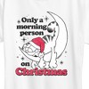 Women's - Garfield - Only A Morning Person On Christmas Short Sleeve Graphic T-Shirt - 2 of 4