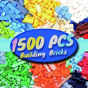 1500 Pieces Building Bricks, Classic Bulk Small Blocks,Safe and durable, with the ability to inspire creativity - 1 of 4