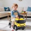 Costway Licensed Scania Toy Fire Truck with Lights Sounds & Under-Seat Storage Red/Yellow/White - 4 of 4