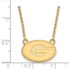 Black Bow Jewelry 14k Yellow Gold Georgia Bulldogs NCAA Necklace 18 Inch - 2 of 4