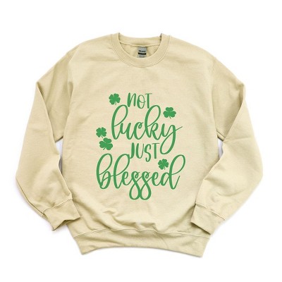 Simply Sage Market Women's Graphic Sweatshirt Not Lucky Just Blessed