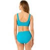 Anne Cole Women's Live In Color Textured Classic Square Neck Bralette Bikini Swim Top - 2 of 4