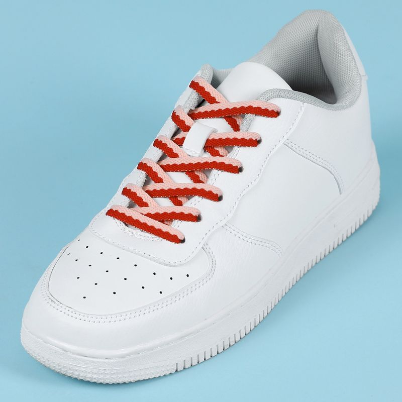 Elerevyo Flat Shoe Laces Color Blocks Athletic Sneakers Shoelaces 2 Pairs, 2 of 7
