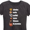 Women's - The Lion King - Simba Nala Rafiki Zazu Timon Pumba Short Sleeve Graphic T-Shirt - 2 of 4