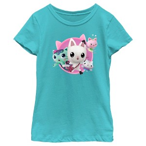 Girl's Gabby's Dollhouse Pandy Paws and Friends T-Shirt - 1 of 4