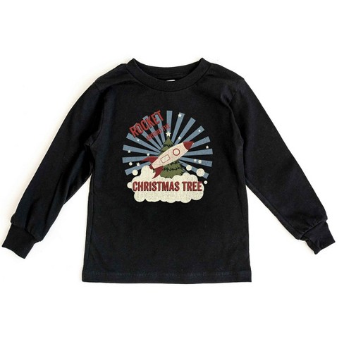 The Juniper Shop Rocket Around The Christmas Tree Toddler Long Sleeve Tee - image 1 of 3