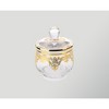 Classic Touch Glass Sugar Bowl with 24k Gold Artwork - 2 of 3