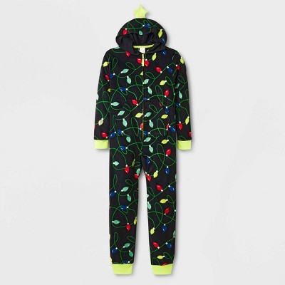 Image of Kids' Christmas Union Suit - Cat & Jack™ Black/Green S