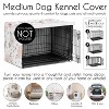 Sweet Jojo Designs Dog Crate Kennel Cover 36in. Watercolor Floral Pink and Grey - 4 of 4