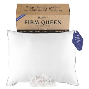 FluffCo Down & Feather Classic Hotel Pillow - 1 of 4