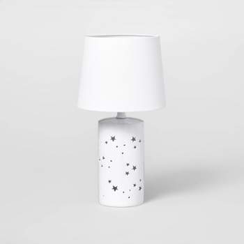 2-in-1 Starry Kids' Table Lamp White - Pillowfort™