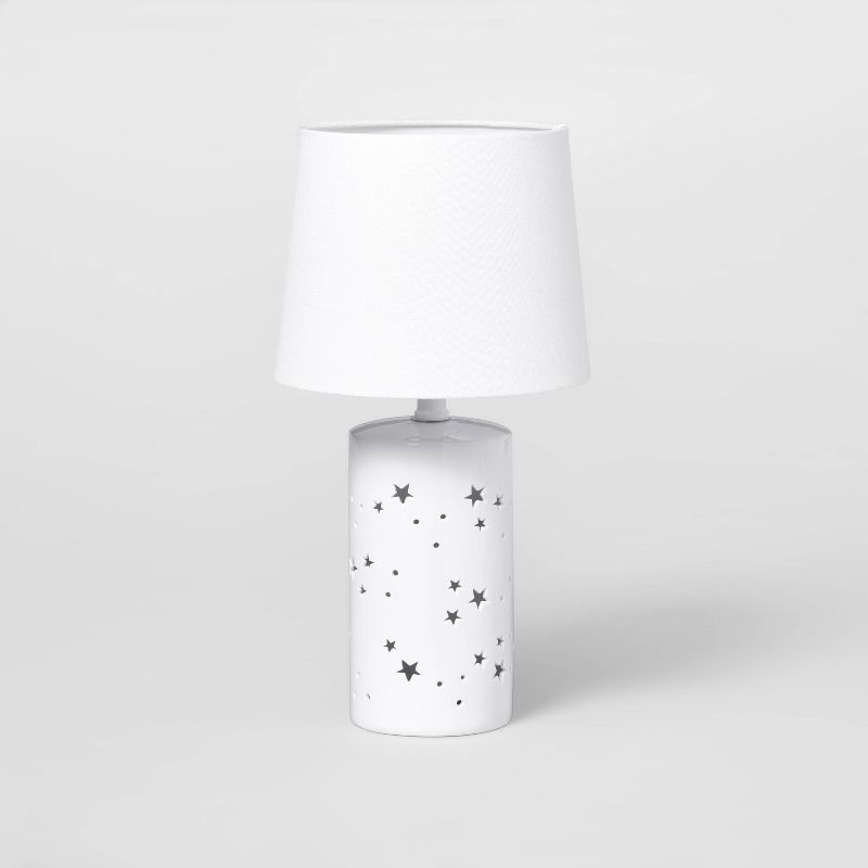 2-in-1 Starry Kids' Table Lamp White - Pillowfort™, 1 of 12