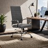 LeisureMod Benmar Modern High Back Leather Office Chair with Adjustable Height, Swivel Base, Ergonomic Design for Home Office, Study, or Workspace - 2 of 4