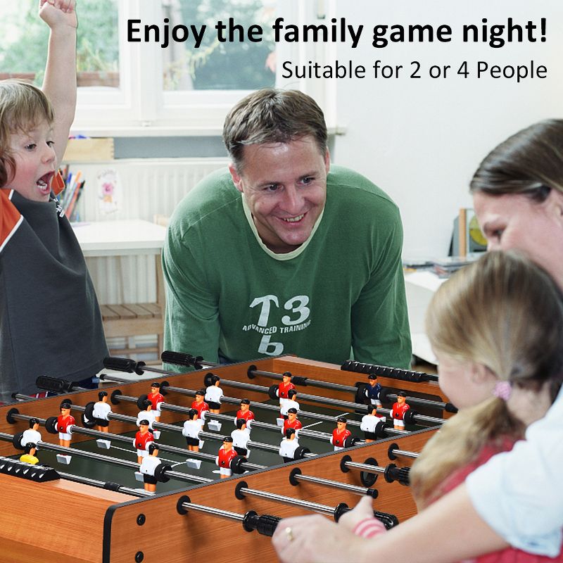 48''Foosball Table Indoor Soccer Game Table Christmas Families Party Recreation, 5 of 11
