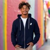 Dalix Ghost Embroidered Zip Hoodie Fleece Long Sleeve Pocket Warm Soft Mens - 3 of 4