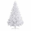 Aghana Digitals 70.9 in Pre-Lit White PVC Half Christmas Tree with Warm LED Lights, Space-Saving - 2 of 4