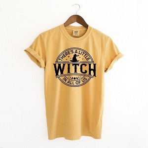 Simply Sage Market Women's A Little Witch In All Of Us Short Sleeve Garment Dyed Tee - 1 of 2