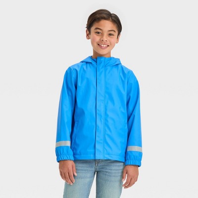 Kids' Solid Rain Coat - Cat & Jack™ Blue : Target