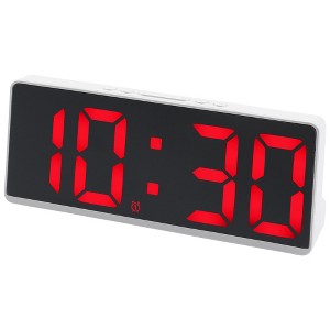 REGALWOVEN Digital Corded Electric Plastic Adjustable Brightness Alarm Clock 6.1"L x 0.9"W x 2.5"H 1 Pc - 1 of 4
