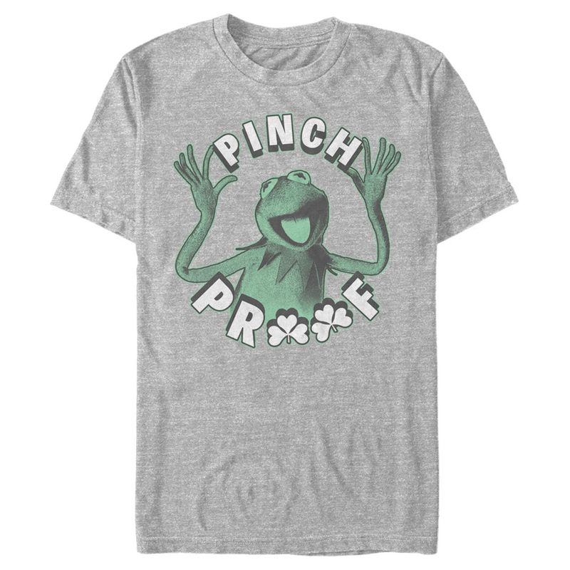 Men's The Muppets St. Patrick's Day Kermit Pinch Proof T-Shirt, 1 of 6