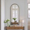 VYNXARIA 57"x20" Black Arched Full-Length Mirror - Wall-Mountable or Freestanding - 2 of 4
