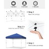 ODK Pop Up Canopy - Beach Tent with One Push Setup, 210d Oxford Fabric - Waterproof & UPF 50+, Outdoor Sun Shade Gazebo for Parties, Camping - 4 of 4