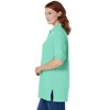 Woman Within Elbow-Sleeve Polo Tunic - 4 of 4