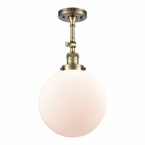 Beacon - 1 Light Semi-Flush Mount In Industrial Style-16 Inches Tall and 10 Inches Wide - 1 of 1