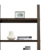 LunaLulinlk 5 Tier Bookcase with Rubberwood Frame, Storage Shelf for Living Room,Home,Office. Brown color - 2 of 4