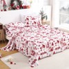 Coucheta Christmas Bed Sheet Set, Soft Brushed Microfiber Bedding, Deep Pocket Fitted Sheet with Flat Sheet & Pillowcases - 3 of 4