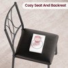 Dining Table Set for 4, Modern Small Table and Chairs Set, Metal Frame and MDF Tabletop, for Kitchen, Dining Room, Small Spaces, Breakfast - 4 of 4