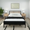 Plank+Beam Solid Wood Scandinavian Queen Bed Frame with Slatted Headboard - 2 of 4