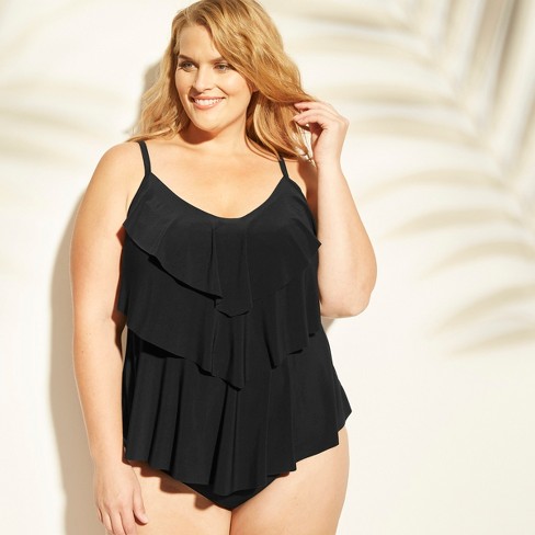 Plus size swimwear tops for women