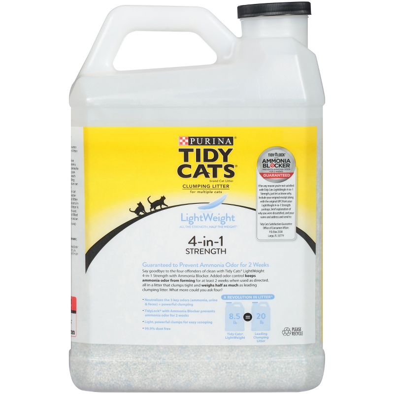Purina Tidy Cats Lightweight 4-in-1 Strength Plastic Jug Clumping Cat Litter, 3 of 8