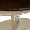 NicBex 22 Inch Round Side Table Retro Wooden End Table with Storage Shelf and 4 Legs for Living Room, Bedroom - 4 of 4
