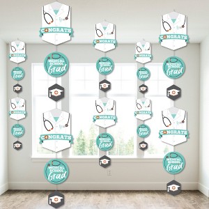 Big Dot of Happiness Medical School Grad - Doctor Graduation Party DIY Dangler Backdrop - Hanging Vertical Decorations - 30 Pieces - 1 of 4