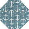 Unique Loom Outdoor Coastal Ahoy Solid Print Woven Area Rug - 2 of 4